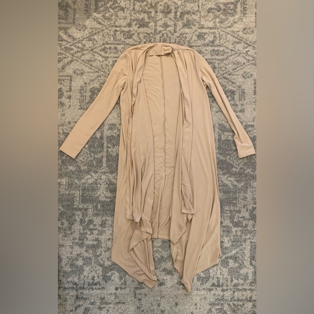 Pink Lily Beige Duster, Size S